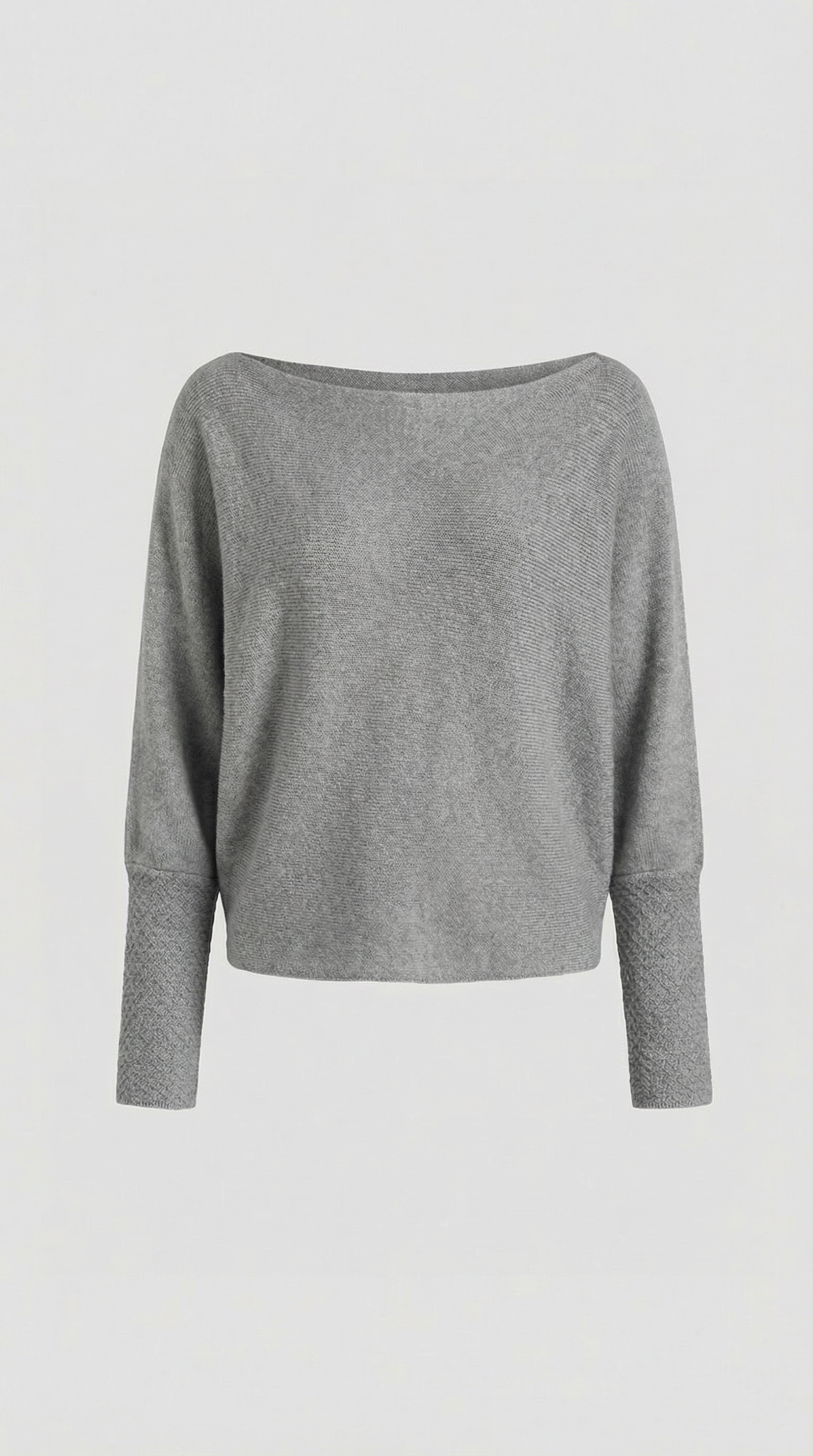 Remedios | Jersey de Punto Off-Shoulder Holgado Manga Larga