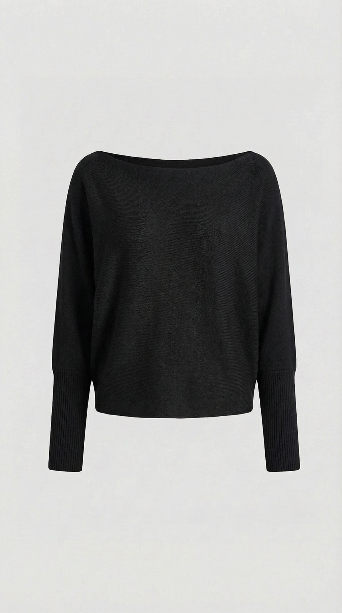 Remedios | Jersey de Punto Off-Shoulder Holgado Manga Larga